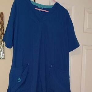 Carhartt Blue Scrub Top